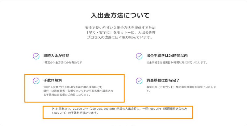 Axiory 入出金方法