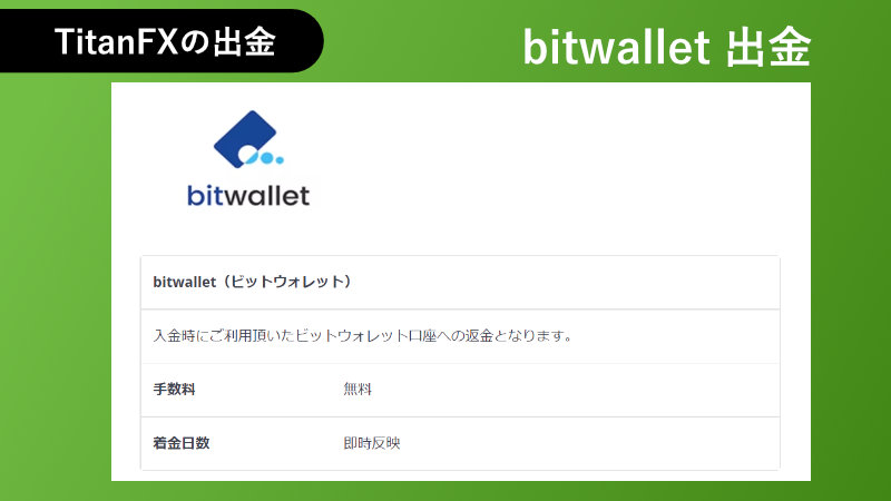 bitwallet出金